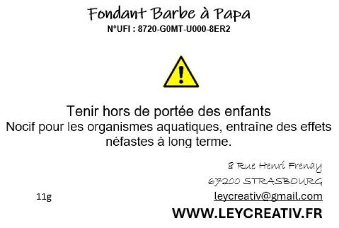 Fondant Barbe à papa