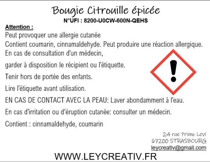 Bol Halloween senteur Citrouille épicée 