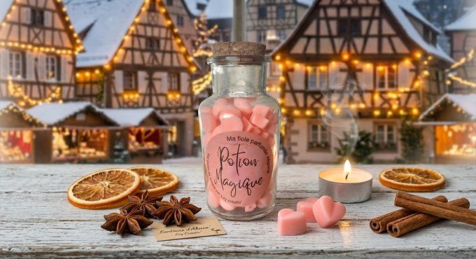 Fiole en verre les minis tresors de cire parfumee fondants veganes Ley Creativ