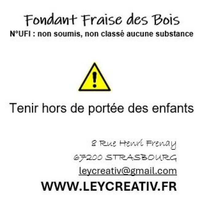Fondant coeur parfumé fraise des bois