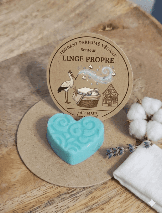 Fondant Cœur Artisanal – Senteur Linge Propre