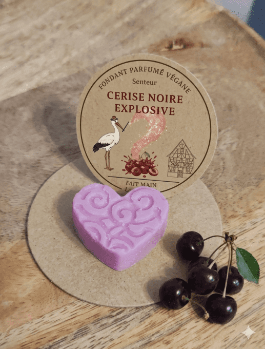 Fondant Cœur Artisanal – Cerise Noire Explosive