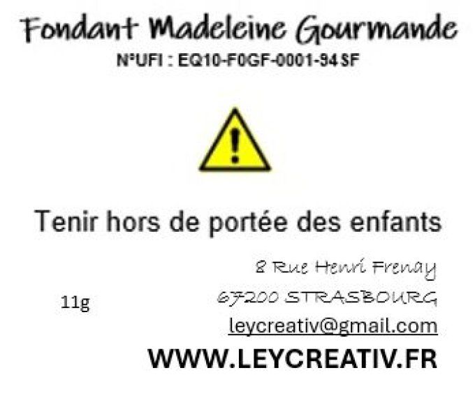 Fondant Madeleine Gourmande 